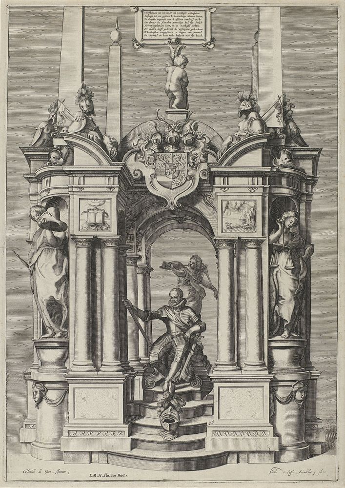 Graftombe van Willem I, prins van Oranje, 1623 (1622) by anonymous, Hendrick de Keyser I, Pieter de Keyser and Staten…