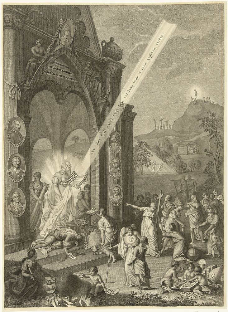 Allegorie ter ere van de jansenisten, 1724 (1724) by anonymous