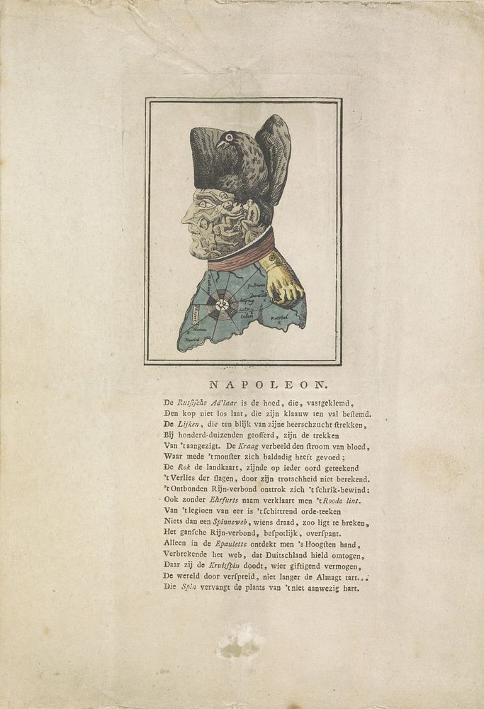 Spotprent op Napoleon, 1813 (1813) by anonymous