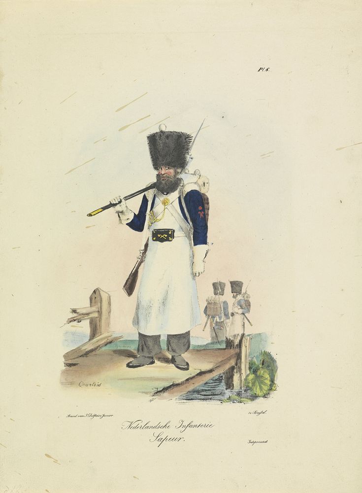Sappeur, 1820-1825 (1825 - 1827) by A Courtois, J Delfosse and Willem Frederik graaf van Bylandt