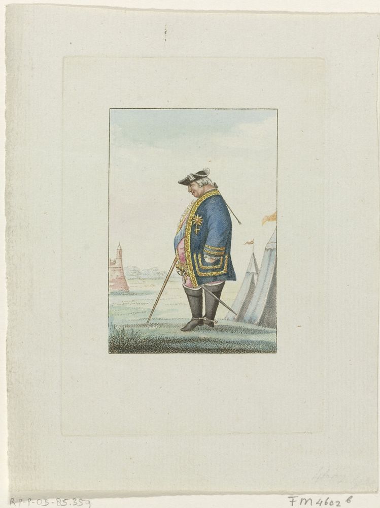 Portret van de hertog van Brunswijk, 1784 (1784) by anonymous