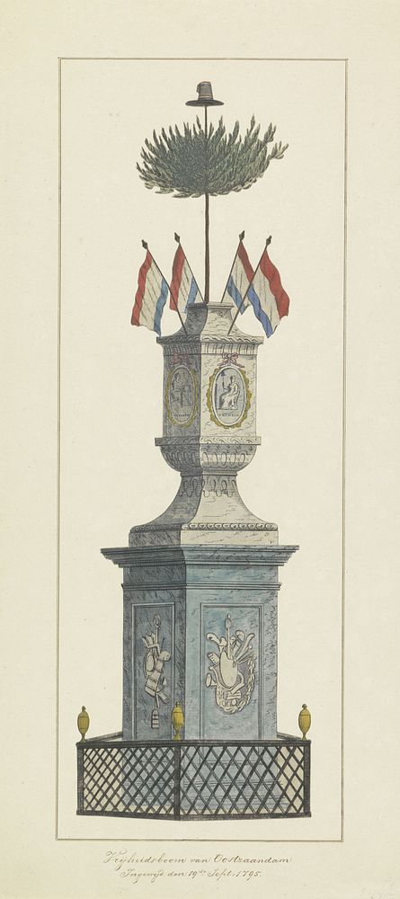 Vrijheidsboom van Oostzaandam, 1795 (1795) by anonymous