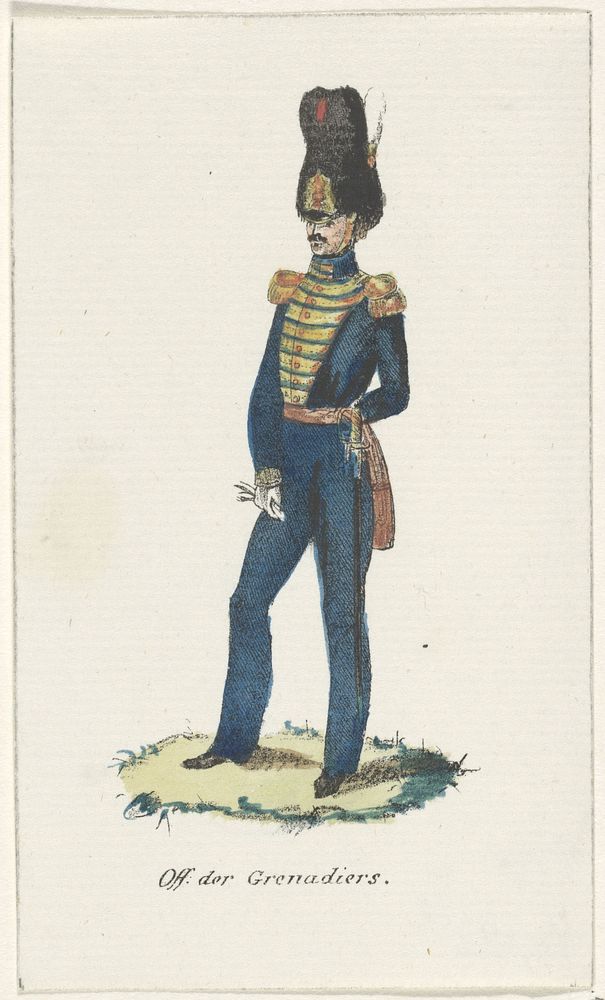 Officier van de grenadiers (1830 - 1835) by Willem Charles Magnenat and Evert Maaskamp