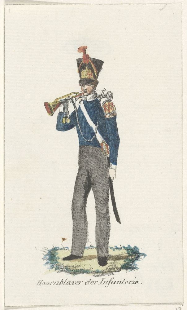 Hoornblazer (1830 - 1835) by Willem Charles Magnenat and Evert Maaskamp