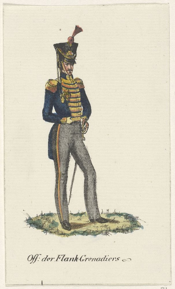 Officier van de flank grenadiers (1830 - 1835) by Willem Charles Magnenat and Evert Maaskamp