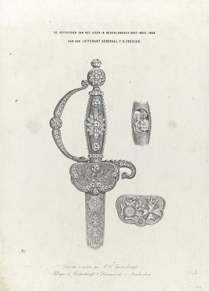 De Officieren van het Leger in Nederlandsch Oost-Indie 1848. Aan den Luitenant Generaal F.D. Cochius (1848) by F A…