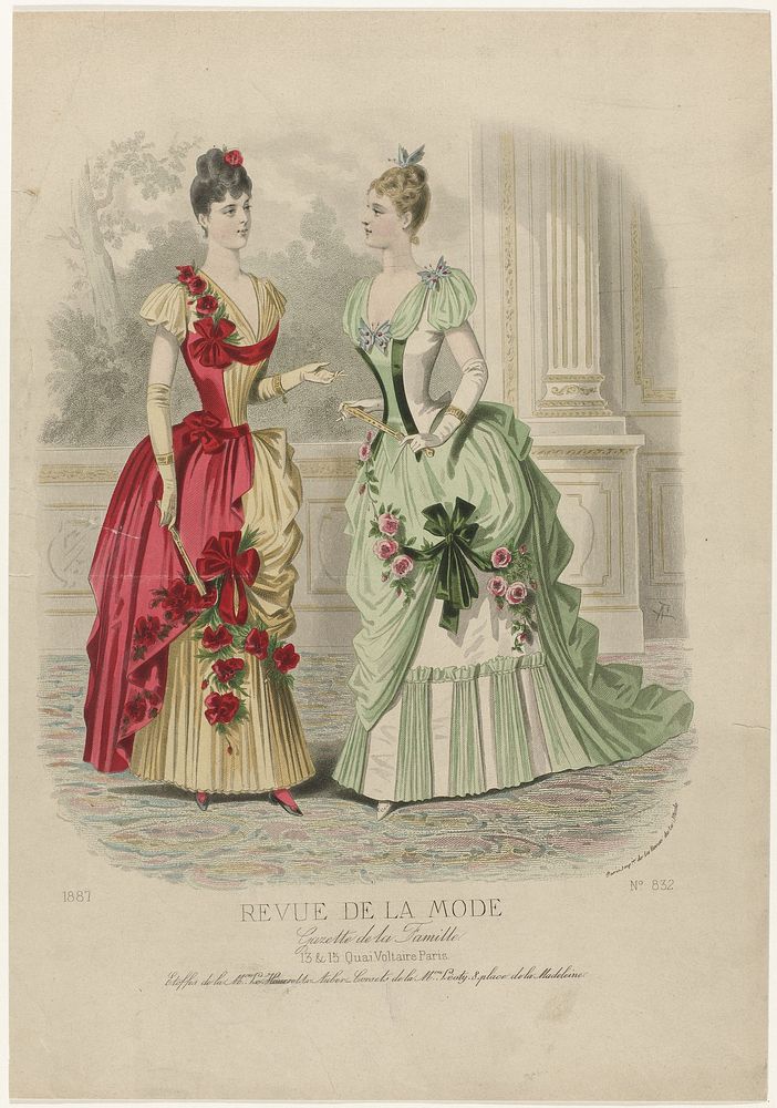 Revue de la Mode, Gazette de la Famille, 1887, No. 832: Etoffes de la M.on Le Houssel (...) (1887) by anonymous
