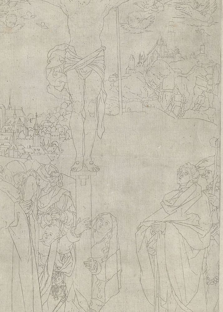 De kruisiging (1590 - 1610) by anonymous and Albrecht Dürer
