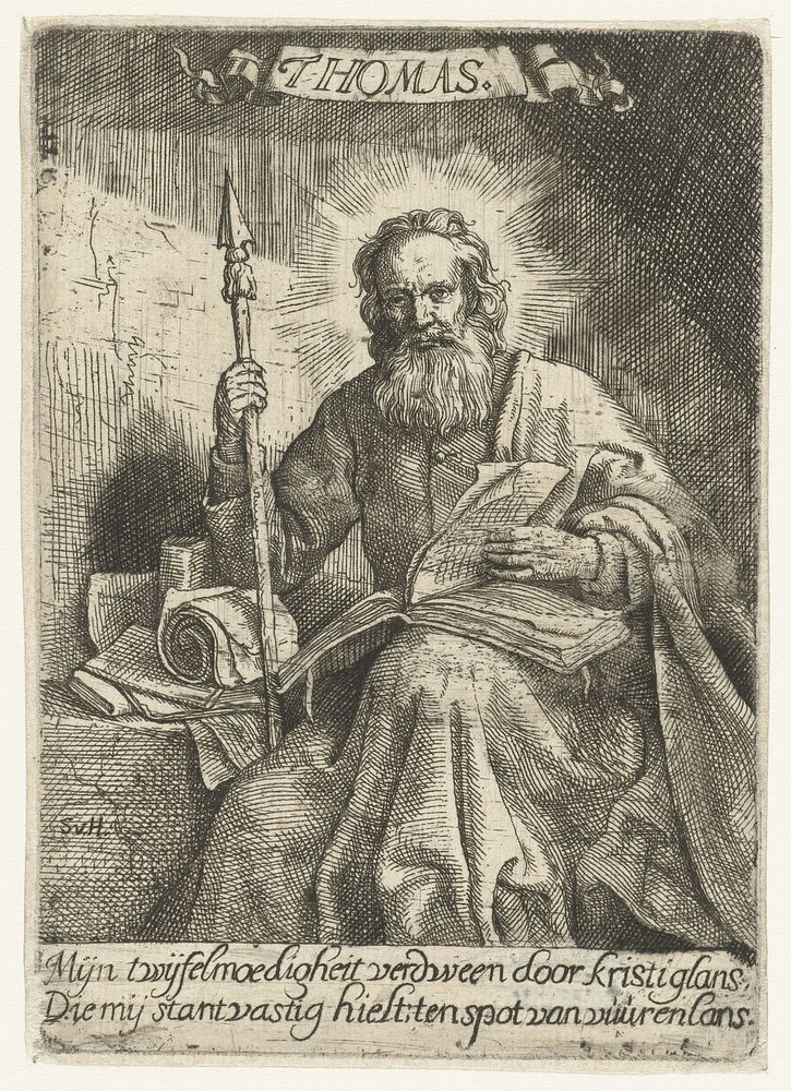 Apostel Thomas (1648 - 1678) by Samuel van Hoogstraten and Samuel van Hoogstraten