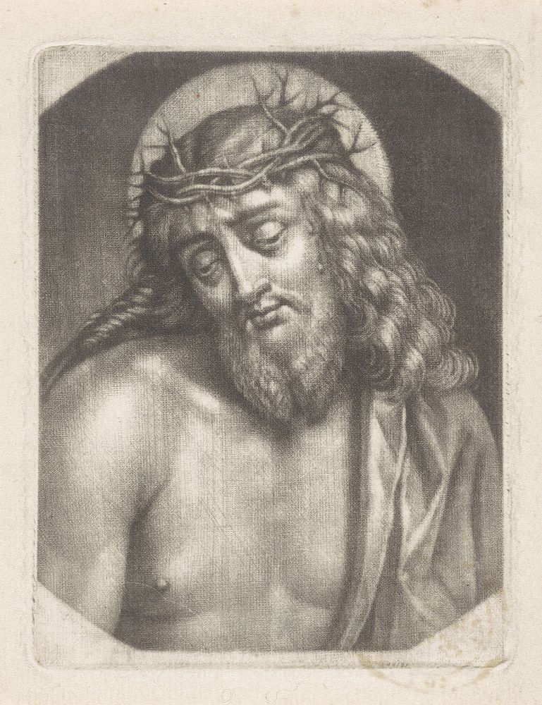 Christus met doornenkroon (1650 - 1800) by anonymous