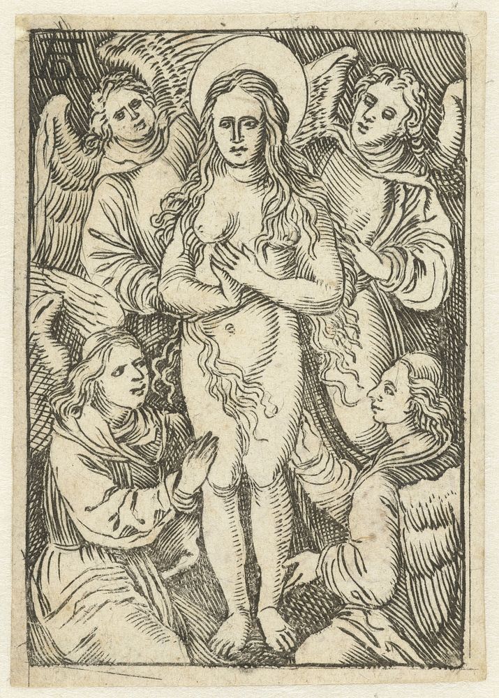 De extase van Maria Magdalena (1503) by anonymous and Albrecht Dürer
