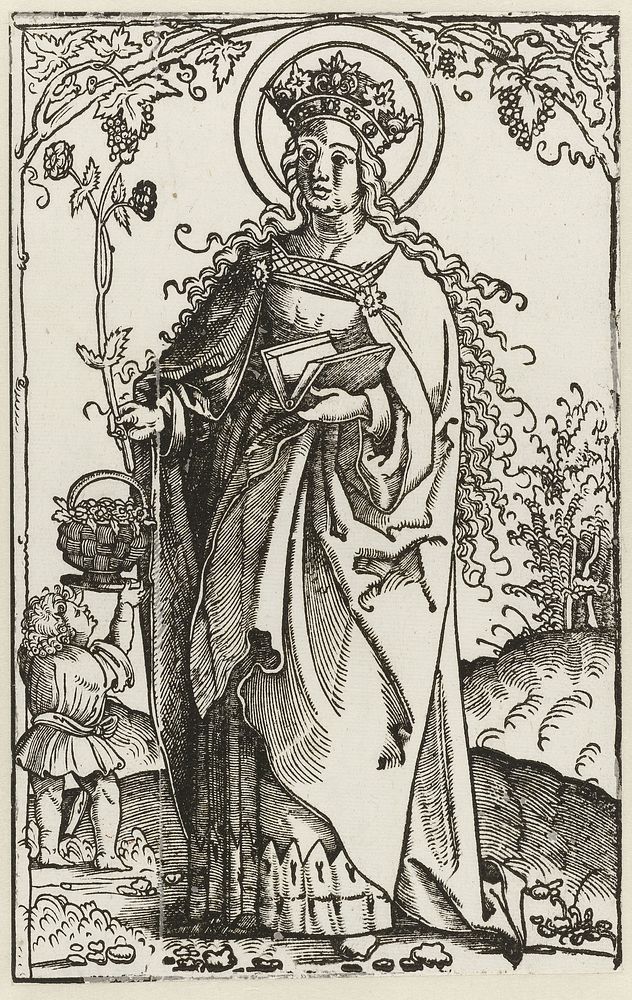 Heilige Dorothea (1519 - 1520) by Hans Springinklee, Albrecht Dürer and anonymous