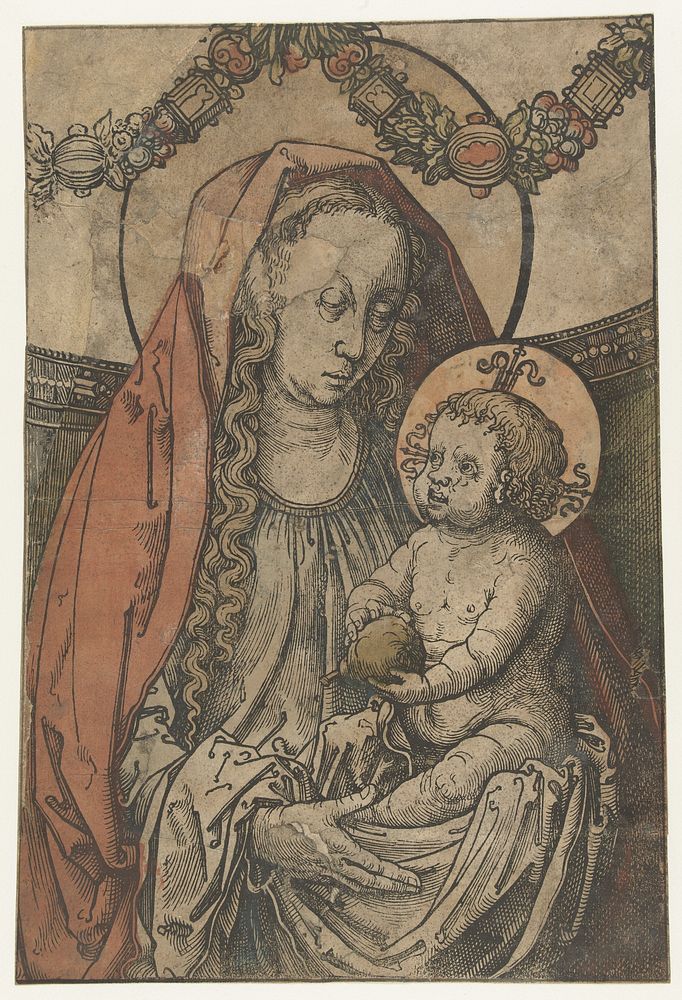Maria met kind (1513 - 1517) by Lucas van Leyden and Lucas van Leyden