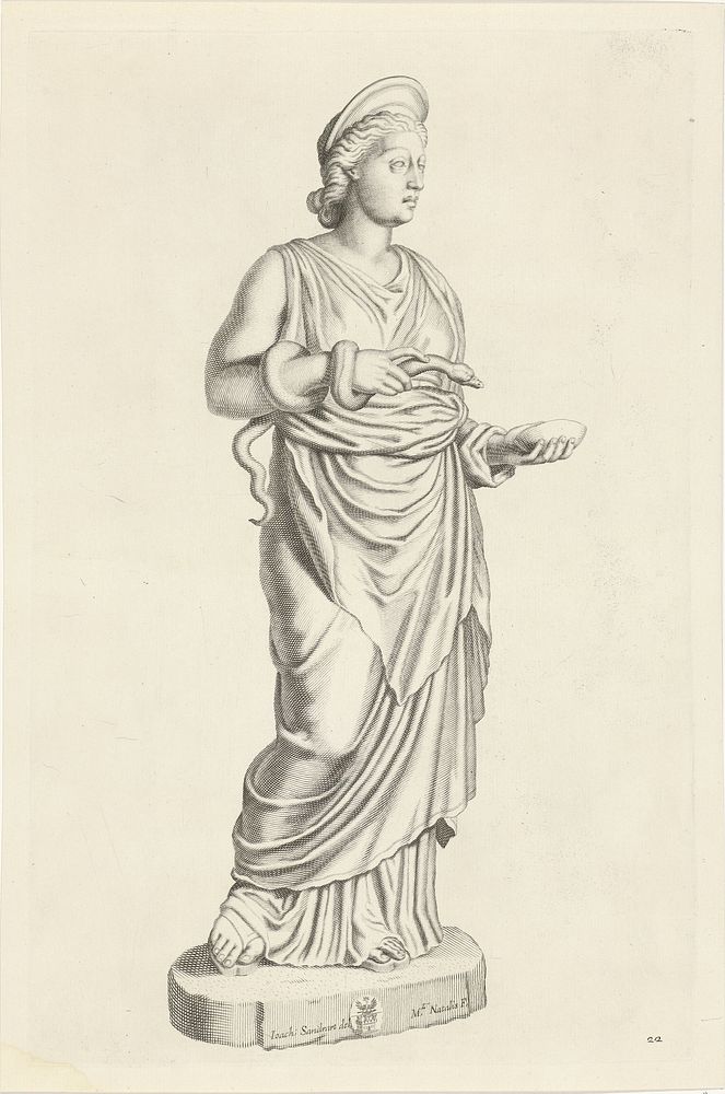 Standbeeld van Hygieia (1640) by Michel Natalis and Joachim von Sandrart I