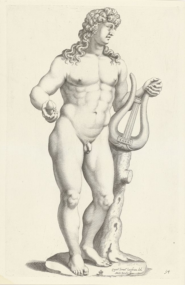 Standbeeld van Apollo (1640) by Michel Natalis and Giovanni Lanfranco