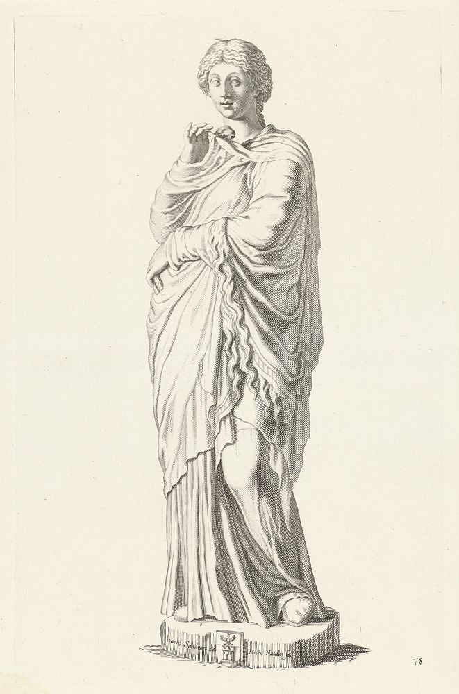 Standbeeld van een vrouw (1640) by Michel Natalis and Joachim von Sandrart I