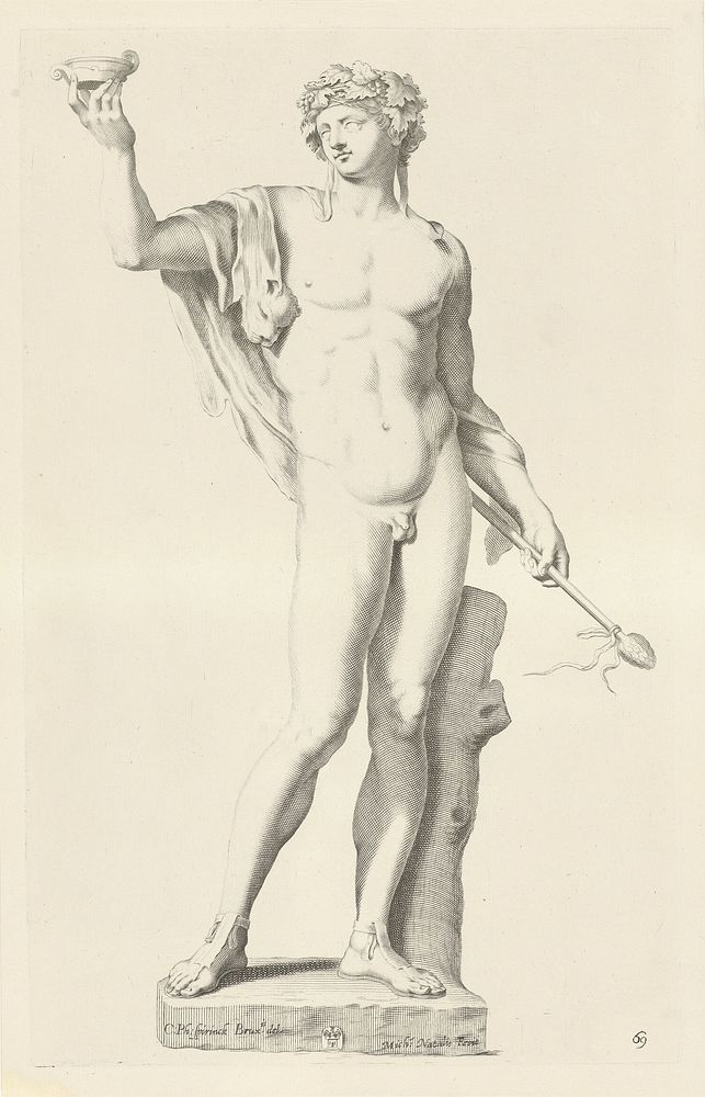 Standbeeld van Bacchus (1640) by Michel Natalis and Karel Philips Spierincks