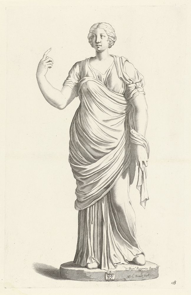 Standbeeld van een staande vrouw (1640) by Michel Natalis and Giovanni Battista Ruggieri
