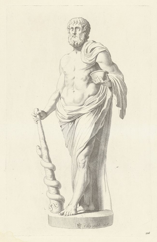Standbeeld van Aesculapius (1640) by Michel Natalis and Joos de Pape