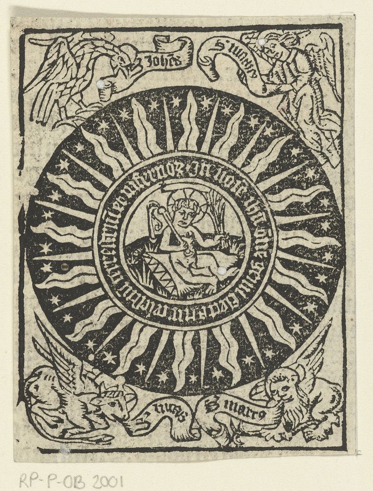 Het Christuskind kastijdt zichzelf. (1503) by Meester van de Delbecq Schreiber Passie, Master of Delft and Master of the…