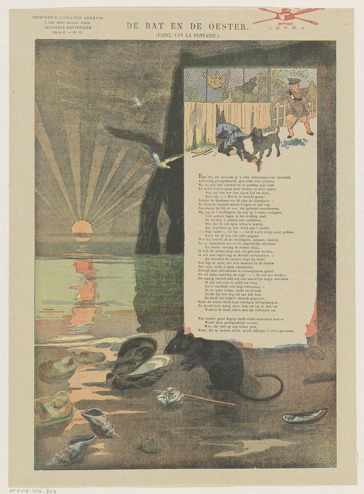 De rat en de oester (1888) by Firmin Bouisset, anonymous and Albert Quantin