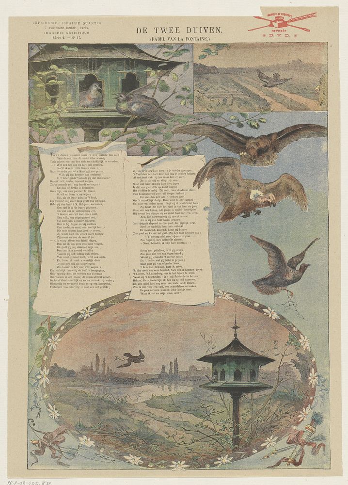 De twee duiven (1888) by Gaston Gélibert, anonymous and Albert Quantin