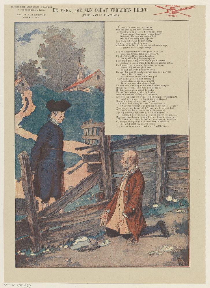 De vrek, die zijn schat verloren heeft (1890) by Hermann Vogel, anonymous and Albert Quantin