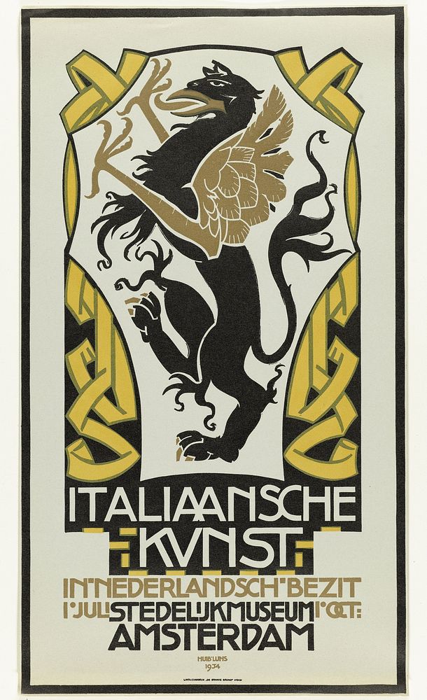 Italiaansche kunst in Nederlandsch bezit. 1 juli-1 oct. 1934. Stedelijk Museum (1934) by Huib Luns