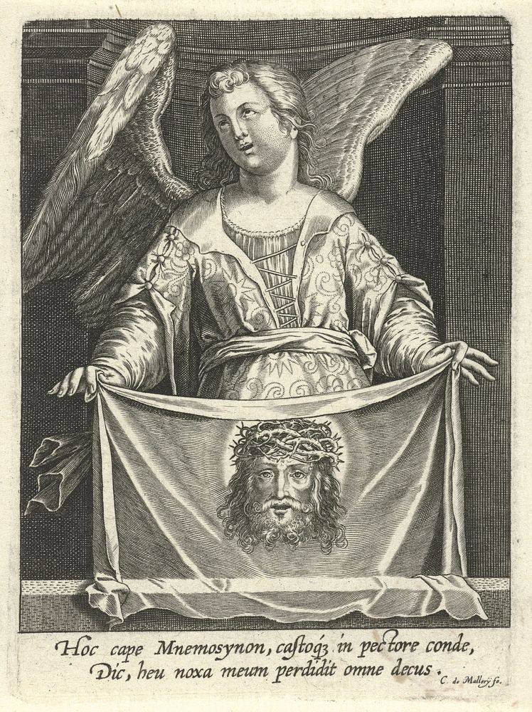 Engel met sudarium (1581 - c. 1645) by Karel van Mallery and Aegidius Sadeler II