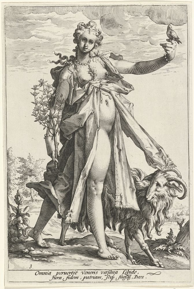 Wellust (Luxuria) (1585 - 1589) by Jacob Matham, Hendrick Goltzius and Hendrick Goltzius