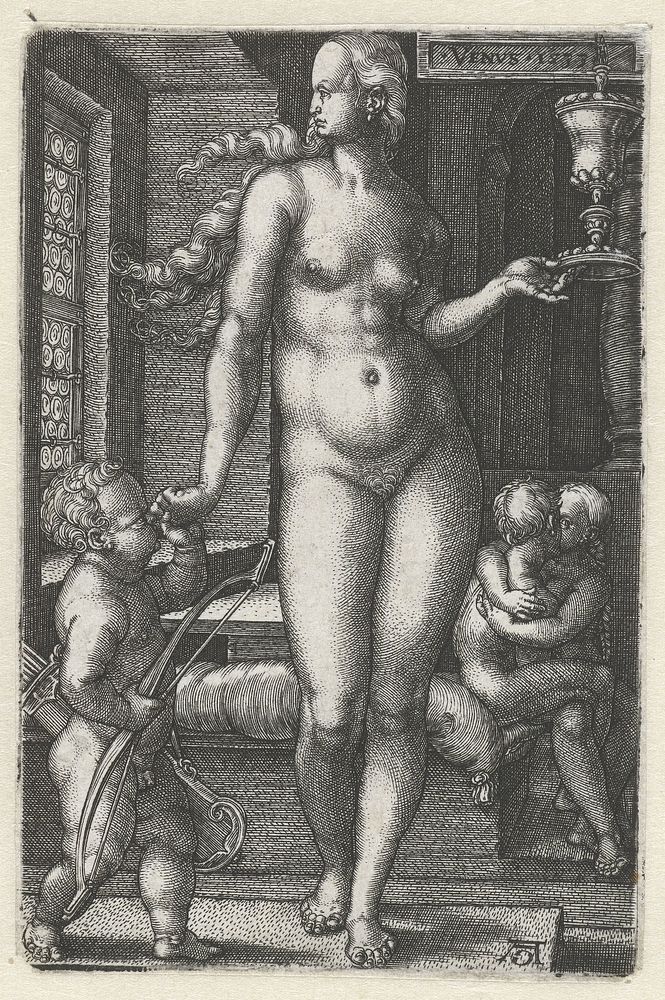 Venus (1533) by Heinrich Aldegrever, Heinrich Aldegrever and Albrecht Dürer
