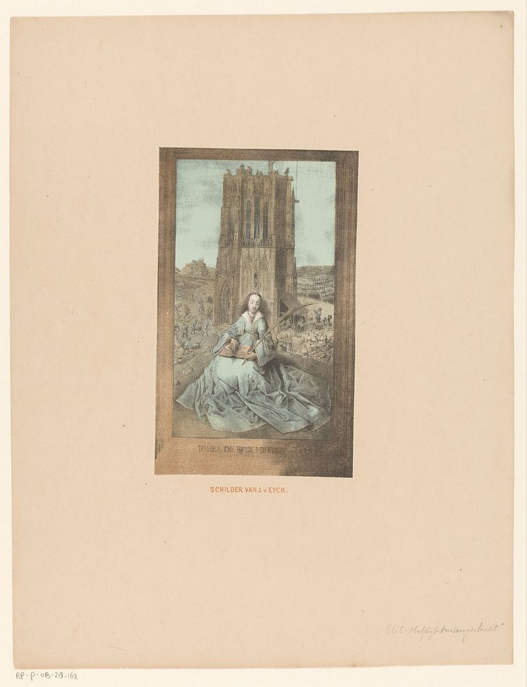 Heilige Barbara van Nicodemië (1857 - 1864) by anonymous and A C Kruseman