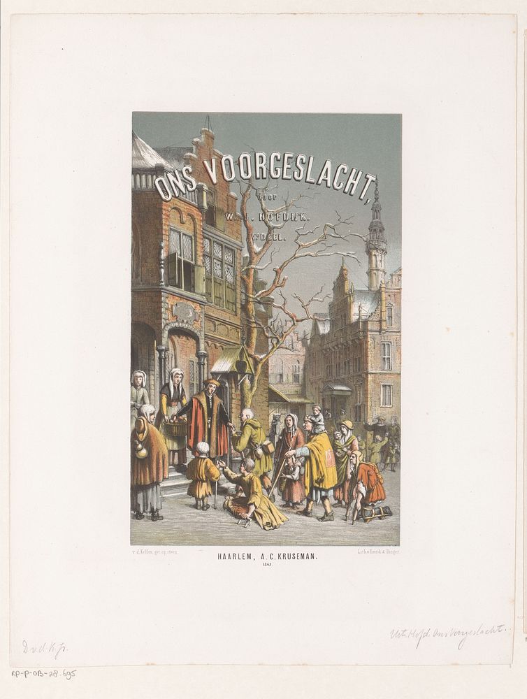 Titelpagina voor: Ons Voorgeslacht 5e deel (1863) by David van der Kellen 1827 1895, Emrik and Binger and Arie Cornelis…