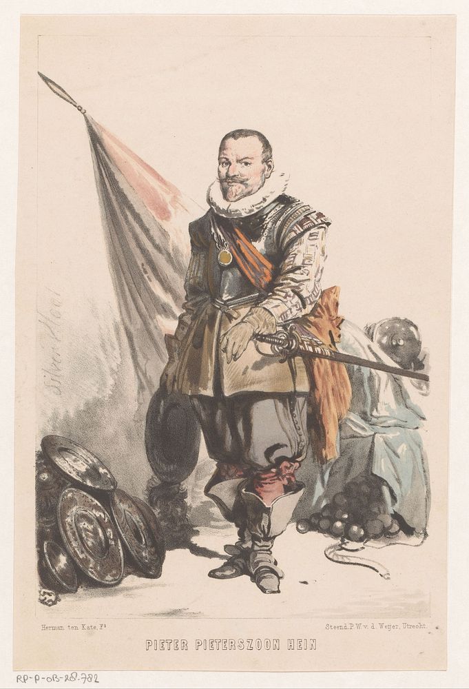 Pieter Pieterszoon Hein (1842 - 1891) by Herman Frederik Carel ten Kate and Pieter Wilhelmus van de Weijer