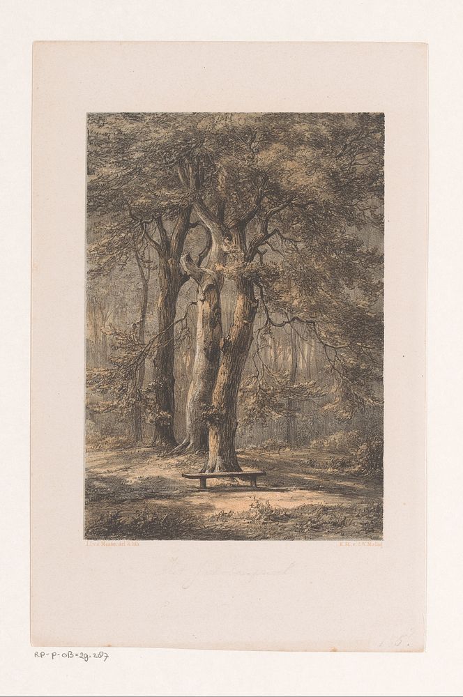 Jacoba-prieel (1859 - 1864) by Jacob Jan van der Maaten and Koninklijke Nederlandse Steendrukkerij van C W Mieling