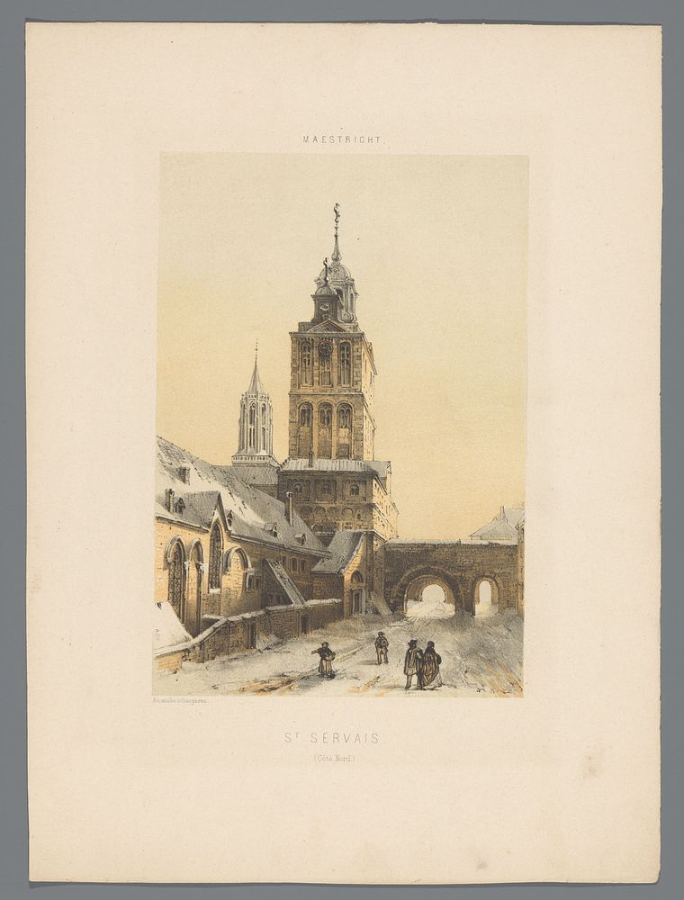 Sint-Servaasbasiliek te Maastricht (1857) by Alexander Schaepkens, Alexander Schaepkens and Simonau and Toovey