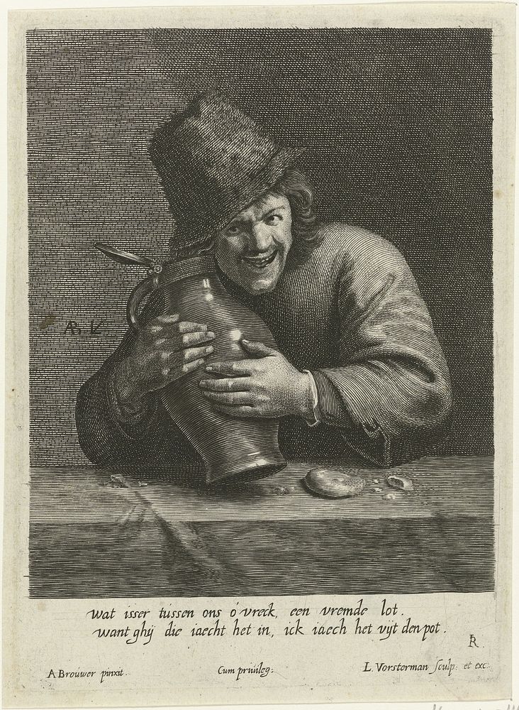 Onmatigheid (Gula) (1619 - 1675) by Lucas Vorsterman I, Adriaen Brouwer, Lucas Vorsterman I and Spaanse kroon