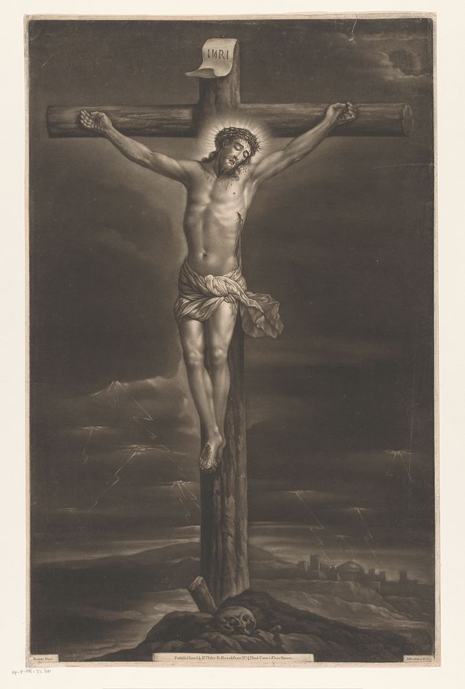Christus aan het kruis (1771) by Richard Brookshaw, Anthony van Dyck and Richard Brookshaw