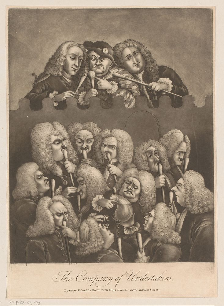 Begrafenisondernemers (1746 - 1795) by Richard Purcell and Robert Sayer