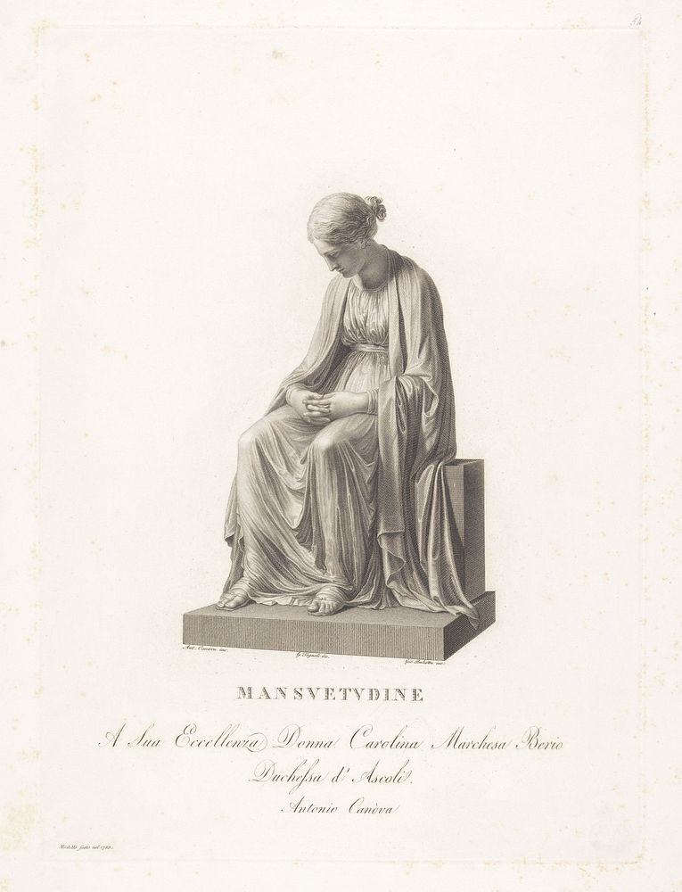 Mansuetudine (1784 - 1842) by Giovanni Balestra, Giovanni Tognolli and Antonio Canova