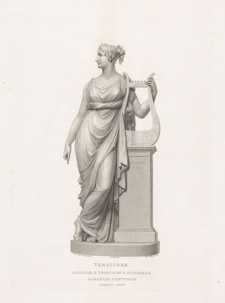 Terpsichore (1816 - 1837) by Pietro Fontana, Antonio Canova, Giovanni Tognolli, Antonio Canova and Stolberg