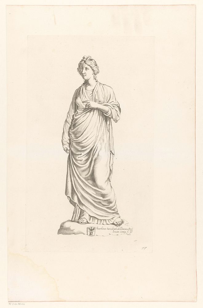 Standbeeld van een vrouw (1636) by Joan Comin and Joachim von Sandrart I