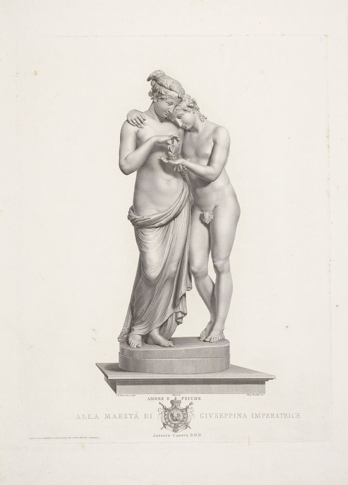 Amor en Psyche (1814 - 1815) by Domenico Marchetti, Giovanni Tognolli, Antonio Canova, Antonio Canova and Joséphine de…