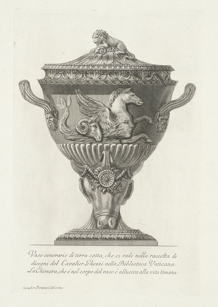 Asvaas en tripod (1778) by Giovanni Battista Piranesi, Giovanni Battista Piranesi, Giovanni Battista Piranesi and Edward…