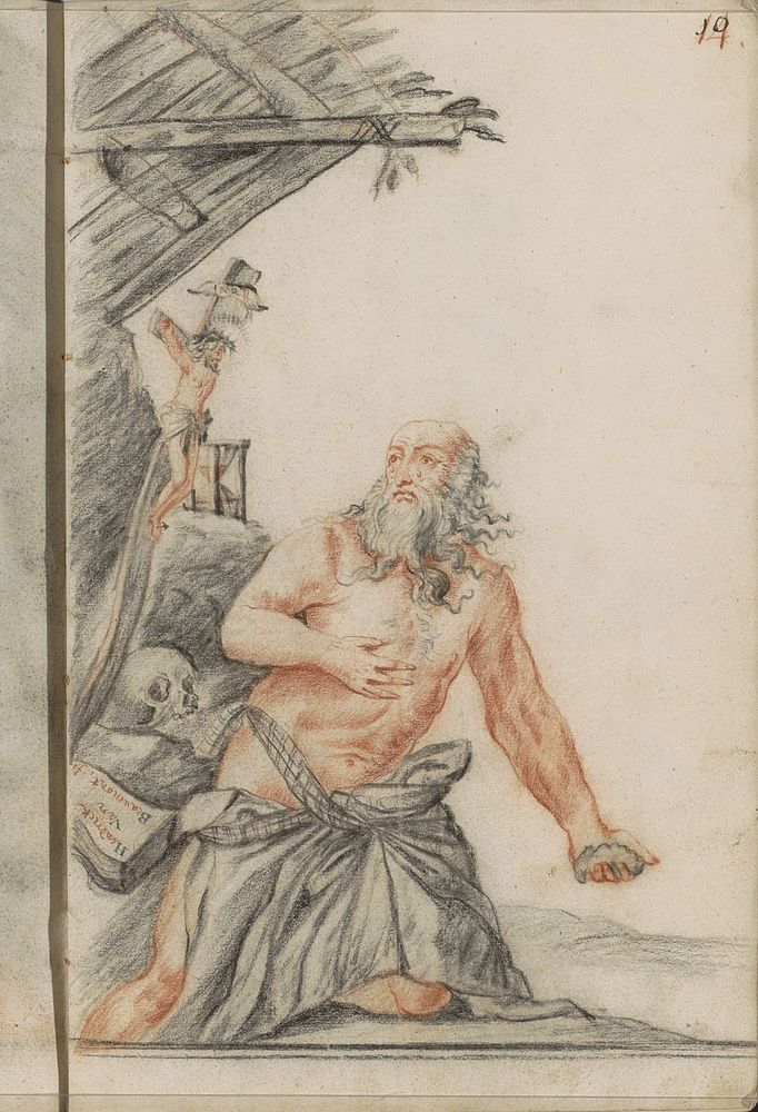 Boetvaardige Hieronymus (1696) by Hendrick van Beaumont