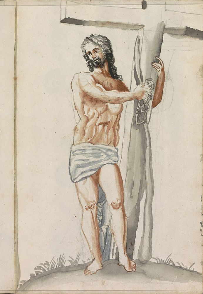 Christus draagt het kruis (1696) by Hendrick van Beaumont