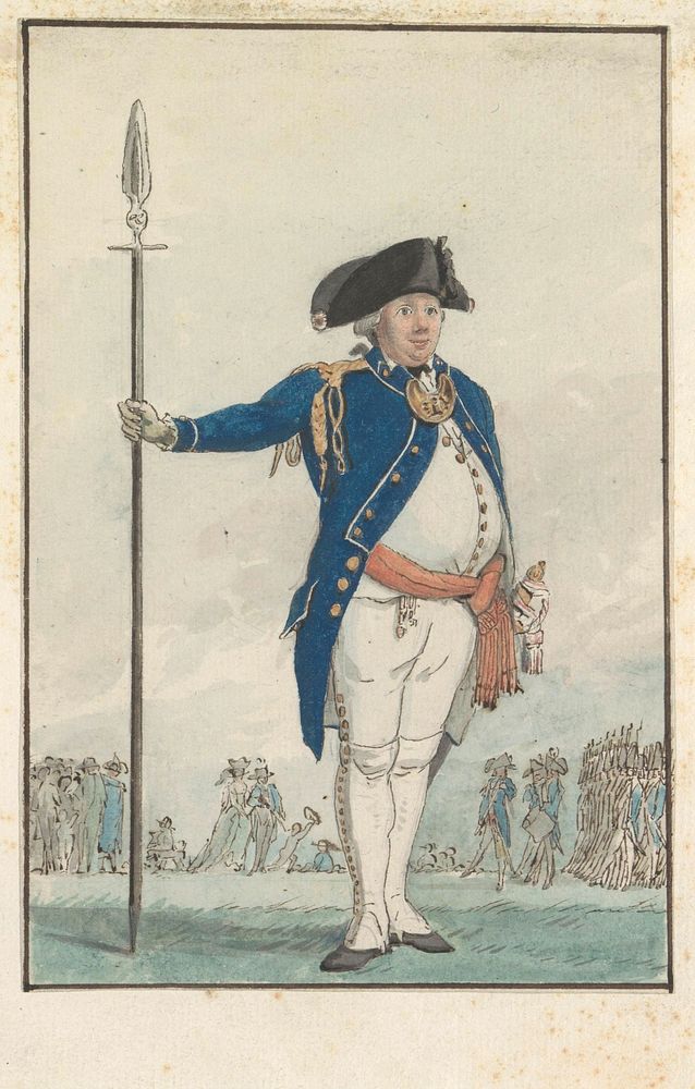 Officier van het Genootschap tot Nut der Schutterij te Amsterdam, 1787 (1787) by anonymous