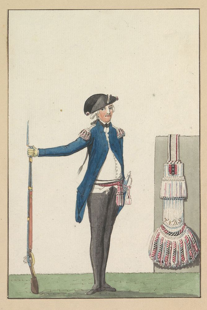Dragonder van het Genootschap tot Nut der Schutterij te Amsterdam, 1787 (1787) by anonymous