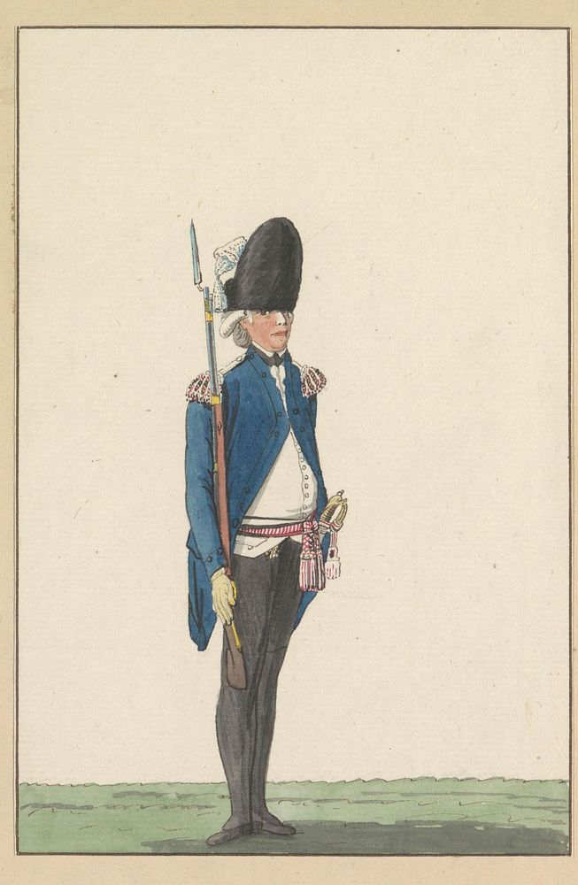 Onderofficier van het Genootschap tot Nut der Schutterij te Amsterdam, 1787 (1787) by anonymous