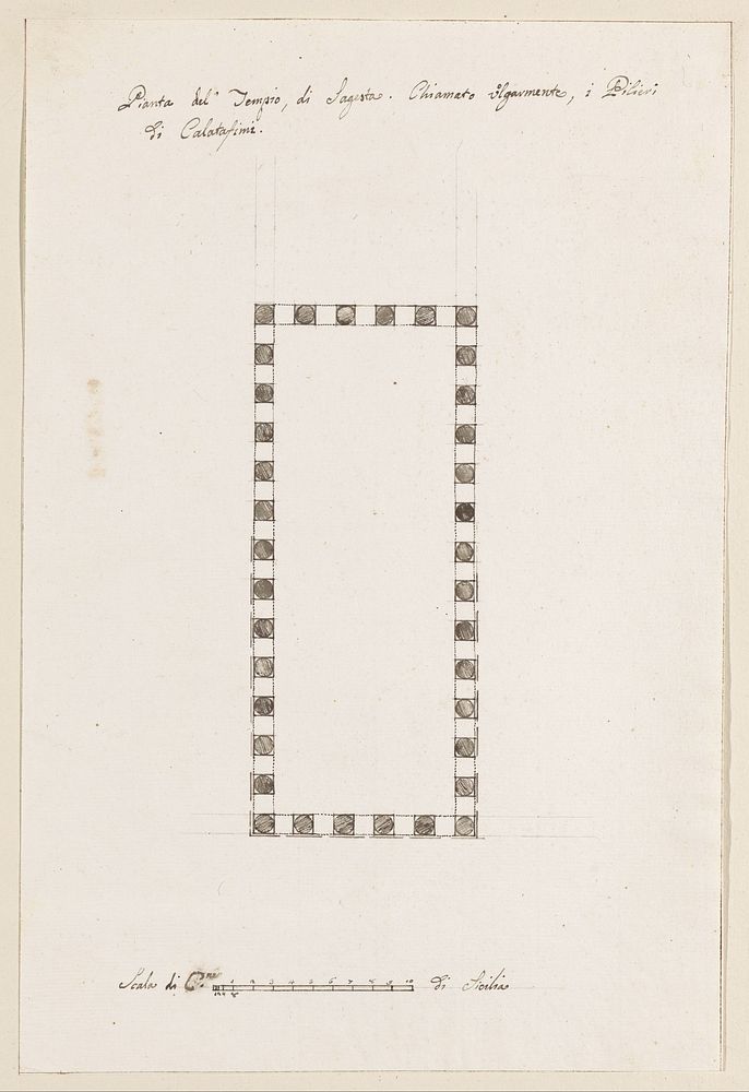 Tempel van Segesta (1778) by Louis Mayer